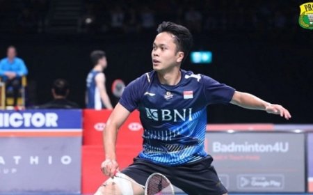 Anthony Ginting Berhasil Melaju ke Babak 16 Besar Hong Kong Open 2023