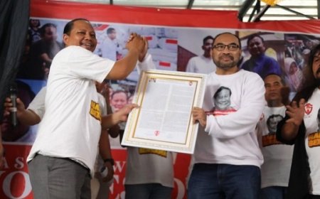 Relawan Cakra Satya 08 Deklarasi Dukungan ke Prabowo di Pilpres 2024