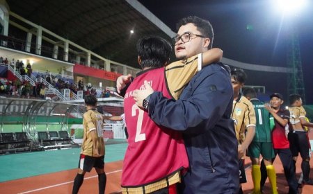 Dilihat Mas Dhito, Sepak Bola Kabupaten Kediri Cetak Sejarah Baru di Porprov Jatim