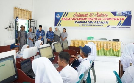 Bupati Asahan Tinjau Pelaksanaan ANBK