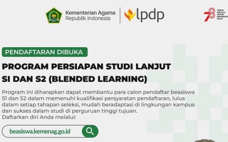 Kemenag Buka Program Persiapan Studi Lanjut untuk Siswa Madrasah dan S1, Gratis!