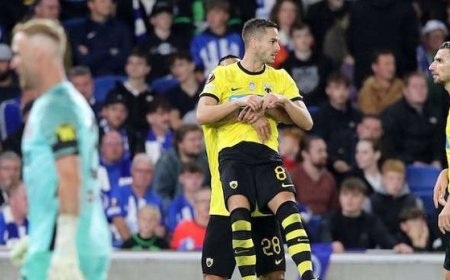 Brighton Tertunduk di Liga Europa Meski Jagoan di Premier League