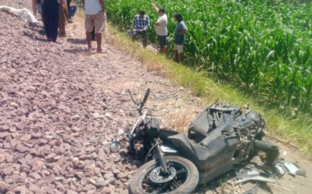 Pemotor di Kediri Meninggal Usai Tertabrak Kereta Api