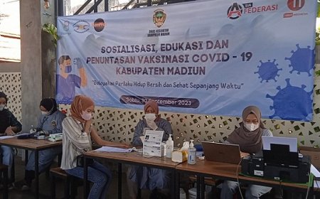 Dinkes Madiun Apresiasi Kerja Sama Filantropi-KomPPas Percepat Vaksinasi Booster