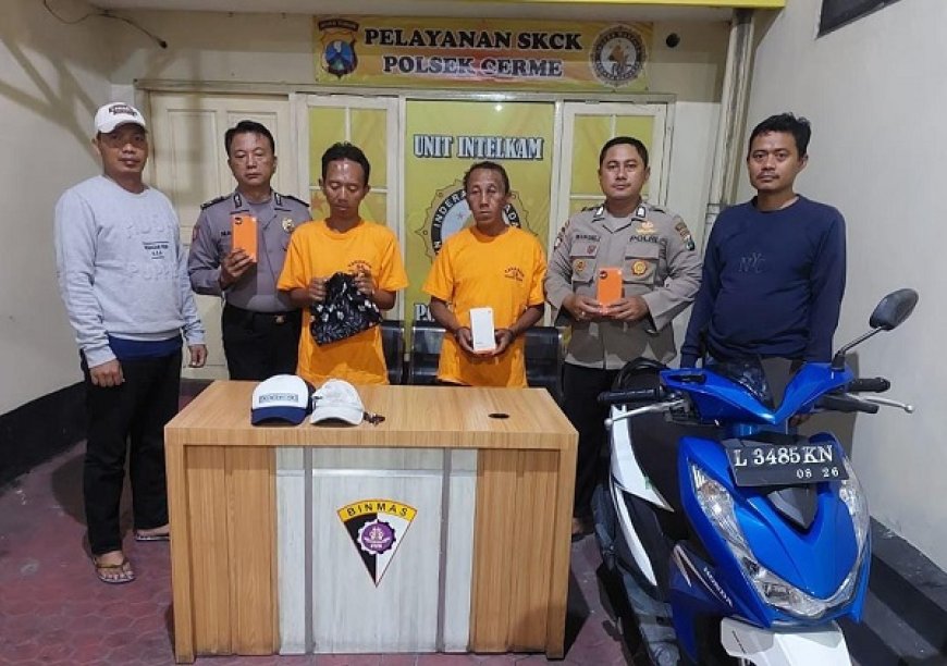 Dua Residivis Nyamar Tukang AC Gasak Lima Buah HP