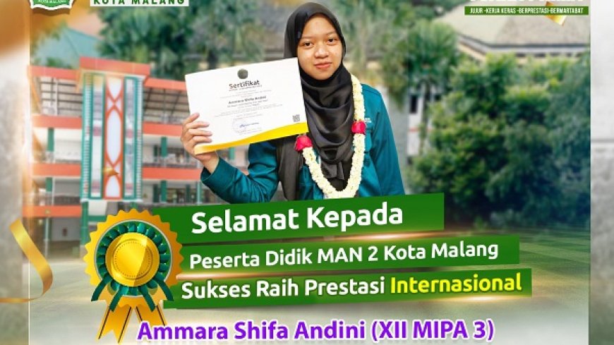 Ammara, Siswa MAN 2 Kota Malang Borong Lima Penghargaan IESO 2023
