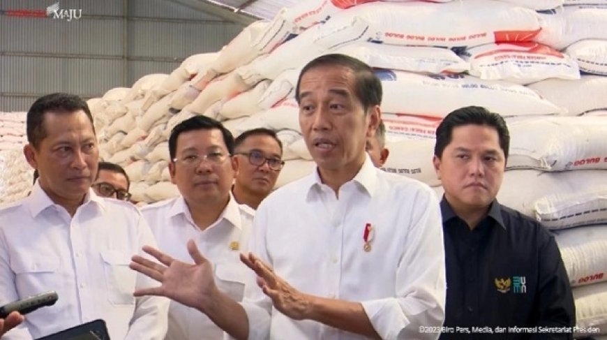 Gestur Erick Thohir Kala Jokowi Sebut Menteri Tak Usah Mundur Kalau Maju di Pilpres 2024