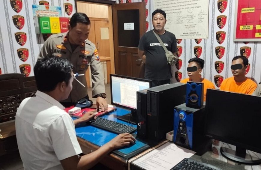 Gerebek Rumah Kos, Polsek Cerme Gresik Ringkus Dua Pengedar