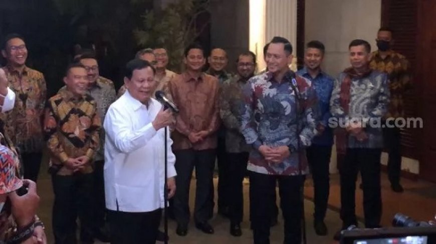 AHY Akan Deklarasikan Prabowo Capres, Ketum Koalisi Indonesia Maju Diundang ke Rapimnas Demokrat