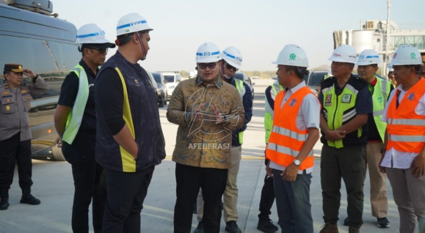 Bersama Menpora Dito, Bupati Kediri Pastikan Akhir Tahun Bandara Dhoho Beroperasi