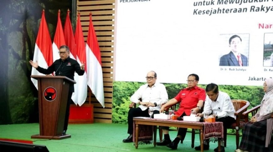 PDIP Fokus Bahas Pangan, Hasto Sindir Capres-Cawapres Cuma Bermodal Pintar Berkata Dan Modal Ambisi