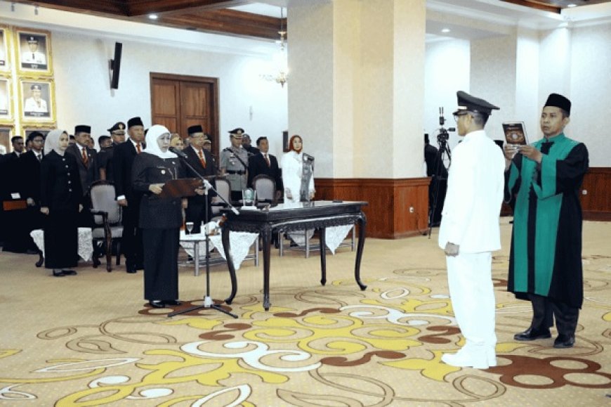 Gubernur Khofifah Lantik Heru Suseno Sebagai Pj Bupati Tulungagung