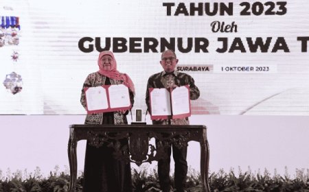 Jawa Timur Tandatangani MoU dengan Kemenkominfo RI untuk Peningkatan Literasi Digital dan Pengembangan SDM