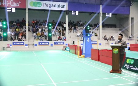 Bupati Gresik Resmikan Gedung Olahraga PB Tjakrindo Masters