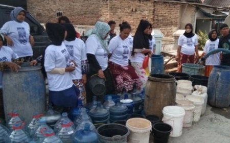 Kowarteg Indonesia Salurkan Bantuan Air Bersih di Musim Kemarau