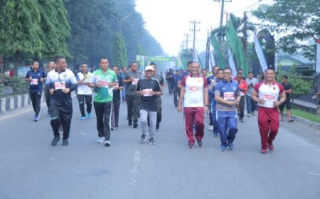 Fun Run HUT ke-78 TNI Diadakan oleh Kodim 0208/Asahan