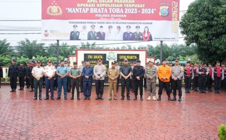 Bupati Asahan Hadiri Apel Operasi Mantap Brata