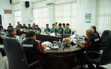 Bupati Asahan Lepas Tim Kesebelasan GSI Tingkat SMP
