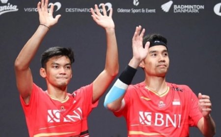 Penampilan Bagas/Fikri dalam Final Denmark Open 2023 Belum Optimal, Aryono Miranat Memberikan Evaluasi