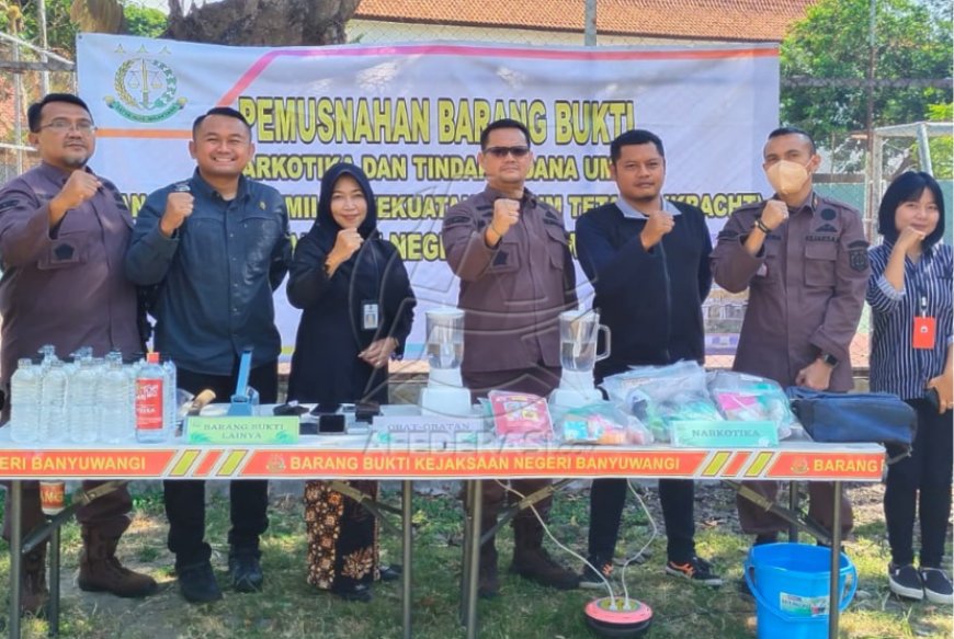 Sabu 157,9 Gram Dimusnahkan Kejari Banyuwangi