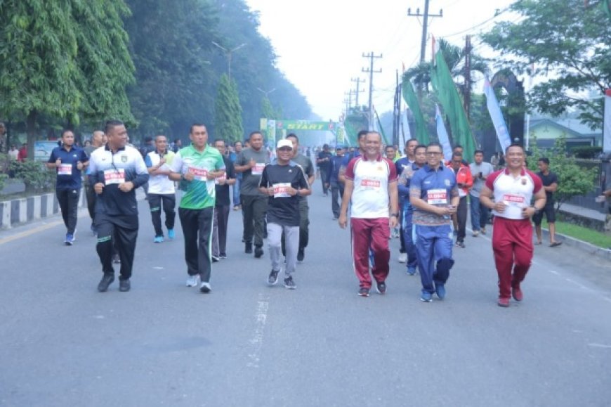 Fun Run HUT ke-78 TNI Diadakan oleh Kodim 0208/Asahan