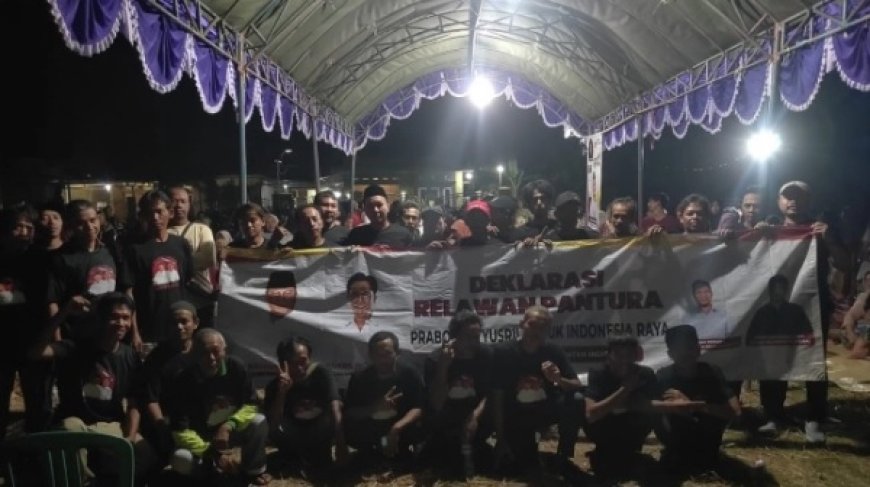 Relawan Pantura Mendeklarasikan Dukungan Kepada Prabowo Subianto dan Yusril Ihza Mahendra di Pilpres 2024