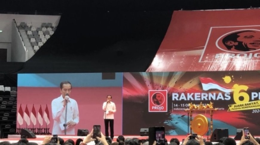 Klarifikasi Pukulan Gong 8 Kali Jokowi dalam Rakernas Projo: Menuju Pemilihan Presiden ke-8