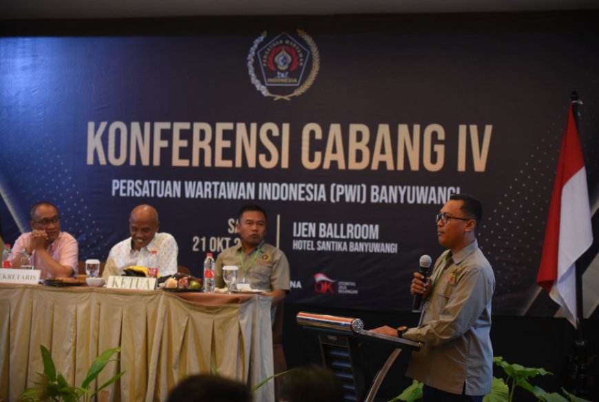 Hasil Konfercab IV PWI Banyuwangi, Budi Wirianto Terpilih Ketua
