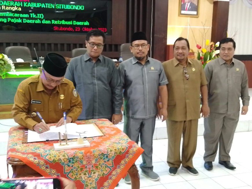 Rapat Paripurna DPRD Situbondo, Sahkan Raperda Pajak Daerah dan Retribusi jadi Perda Definitif