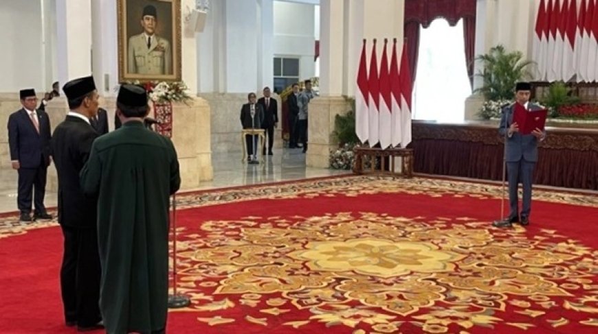 Andi Amran Sulaiman Dilantik sebagai Menteri Pertanian oleh Presiden Jokowi