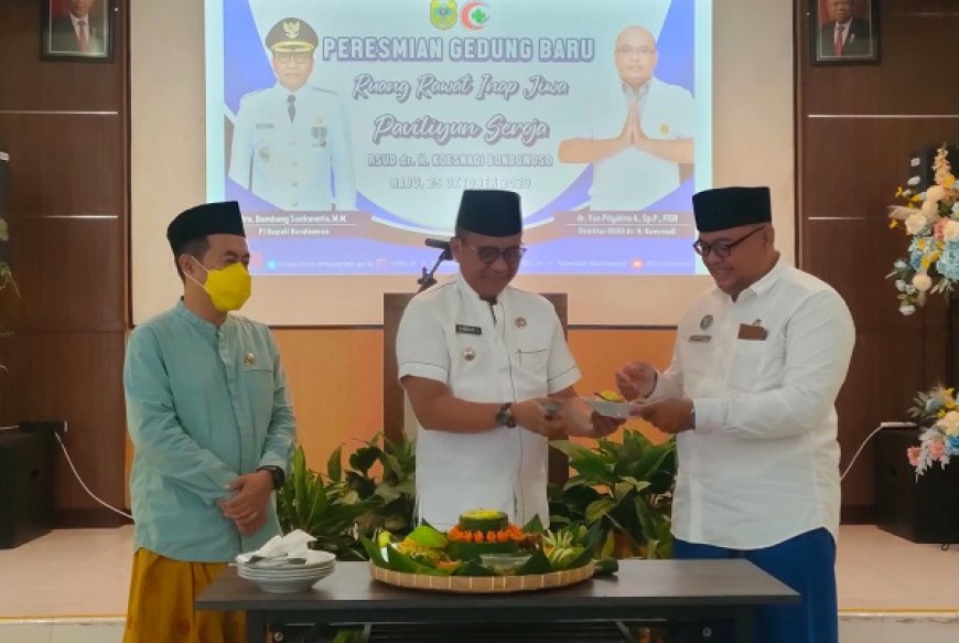 Pj Bupati Bondowoso Resmikan Gedung Paviliun Seroja Baru di RSUD dr Koesnadi, Khusus Tangani Kesehatan Mental