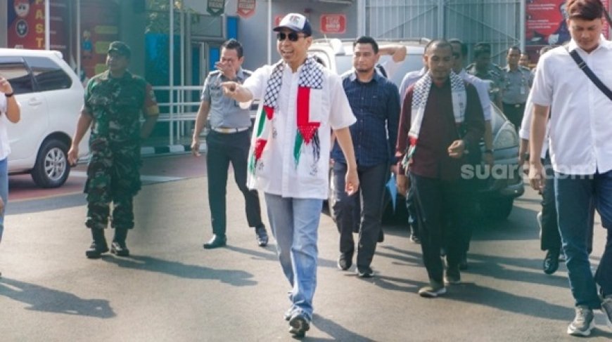 Munarman Resmi Bebas dan Menyuarakan Dukungan untuk Palestina