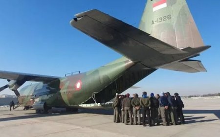 Kapuspen TNI Umumkan Kesiapan Pesawat Hercules untuk Kirim Bantuan Logistik ke Palestina