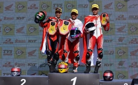 Trio Pembalap PT Astra Honda Motor Raih Sukses Gemilang di ARRC 2023 Seri Kelima di Tiongkok