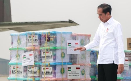 Presiden Jokowi Lepas Bantuan Kemanusiaan untuk Palestina, Gabungan Pemerintah dan Masyarakat Indonesia