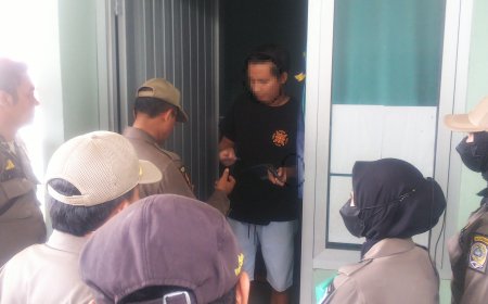 Razia di Siang Bolong, Satpol PP Tulungagung Jaring Pasangan Bukan Pasutri di Kos
