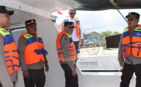 Pastikan Keamanan Pesisir Laut, Kapolres Trenggalek Gelar Patroli Laut