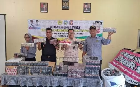 Petugas Bea dan Cukai Jember Bersama Satpol PP Situbondo, Amankan Jutaan Rokok Ilegal