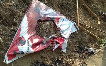 Baliho Salah Satu Caleg PDIP Dirusak dan Dibakar, Ini Tanggapan Politisi PDIP Trenggalek Doding Rahmadi