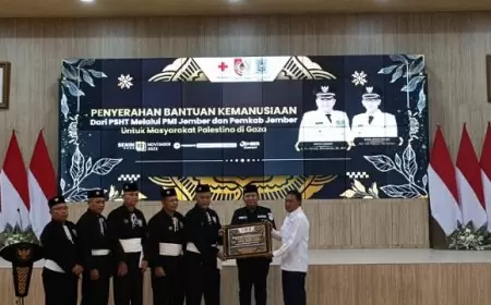 PSHT Jember Donasi Kemanusiaan untuk Palestina Rp 400 Juta via  PMI