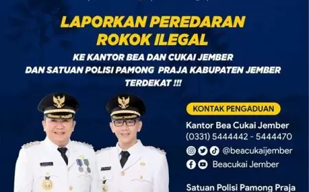 Bea Cukai dan Satpol PP Jember Minta Masyarakat Awasi Peredaran Rokok Ilegal