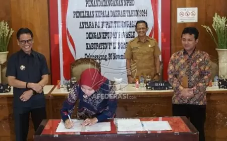 Penandatanganan Perjanjian Hibah Daerah untuk Pemilihan Kepala Daerah 2024, Tulungagung Siapkan Dana Rp 70 Miliar