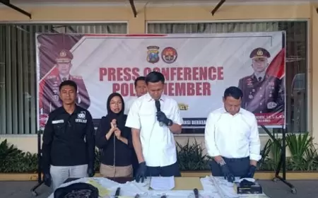 Viral Isu Klitih, Polres Jember Amankan Senjata Tajam