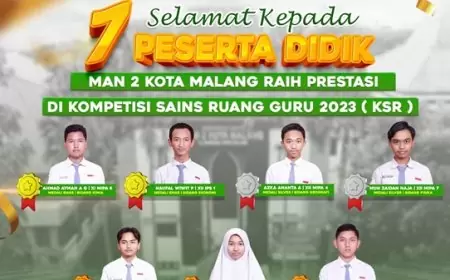 MAN 2 Kota Malang Raih Hattrick Juara Umum Kompetisi Sains Nasional Ruangguru KSR