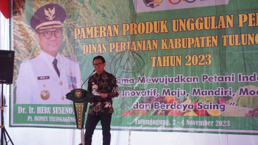 Pj Bupati Tulungagung Buka Pameran Produk Pertanian, Berdayakan Pertanian Unggulan Menyongsong Pasar Ekspor