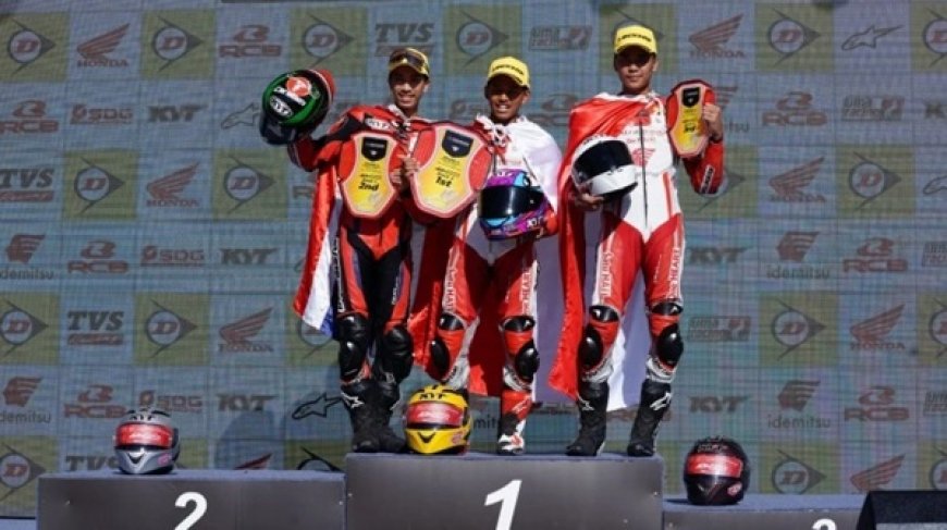 Trio Pembalap PT Astra Honda Motor Raih Sukses Gemilang di ARRC 2023 Seri Kelima di Tiongkok
