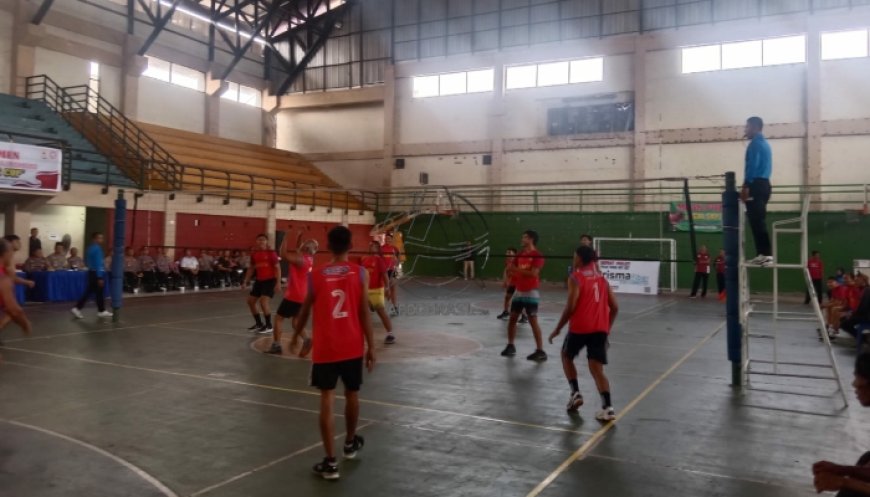 Meriahkan Jelang HUT Tulungagung ke-818, Polres Tulungagung Gelar Turnamen Voly