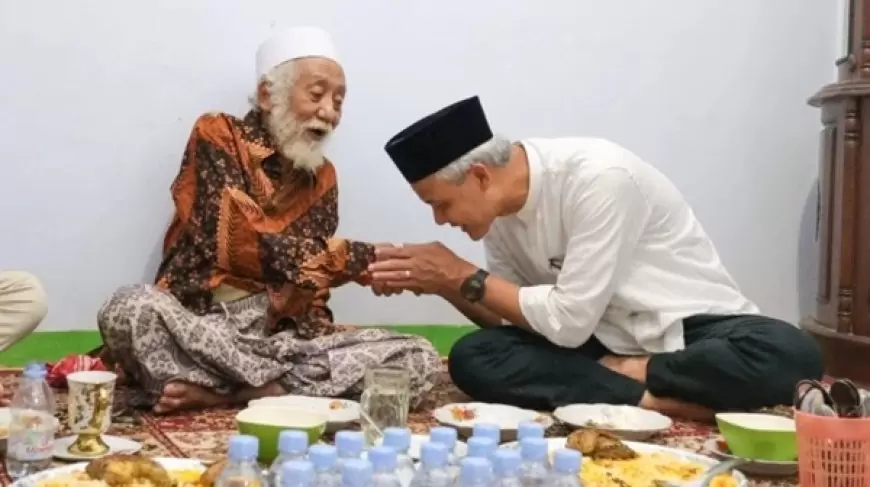 Ganjar Pranowo Jalani Silaturahmi: Menerima Nasihat Berharga dari Abuya Muhtadi dan Diskusi dengan Gus Mus