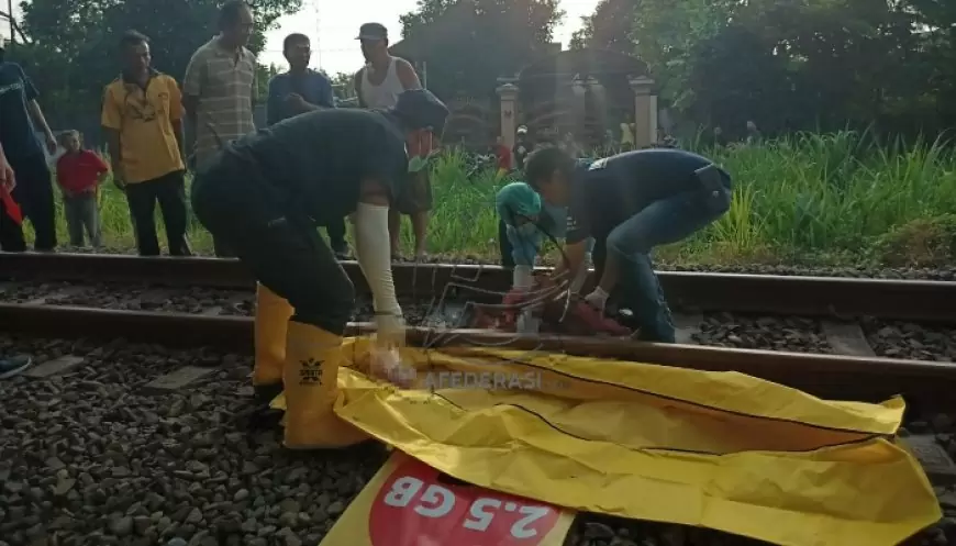 Wanita Kediri Terlindas KA Gajayana di Perlintasan Tulungagung