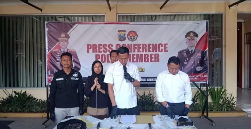 Viral Isu Klitih, Polres Jember Amankan Senjata Tajam